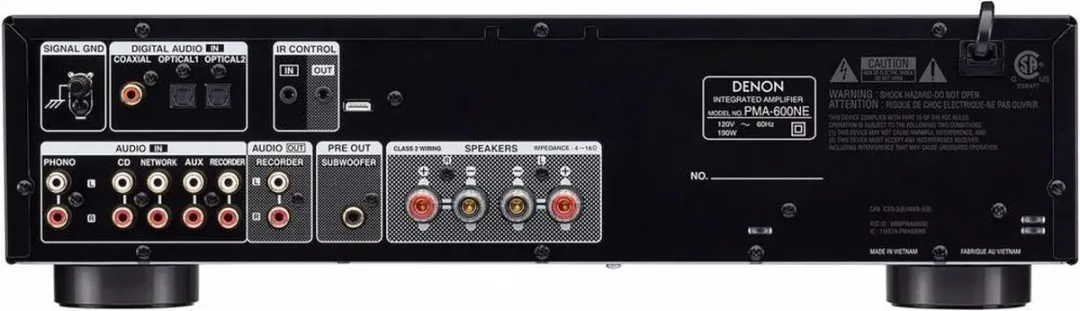 Denon PMA-600NE Geïntegreerde Versterker 70W - Zwart - afbeelding 6 van 6