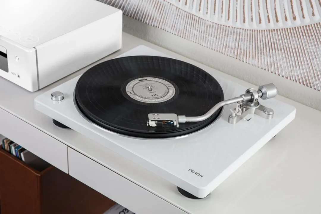 Denon DP-400 Platenspeler - MM-element - Wit
