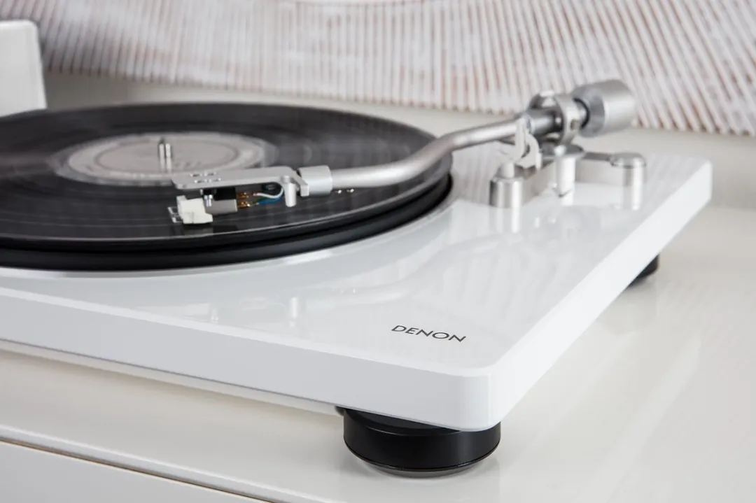 Denon DP-400 Platenspeler - MM-element - Wit