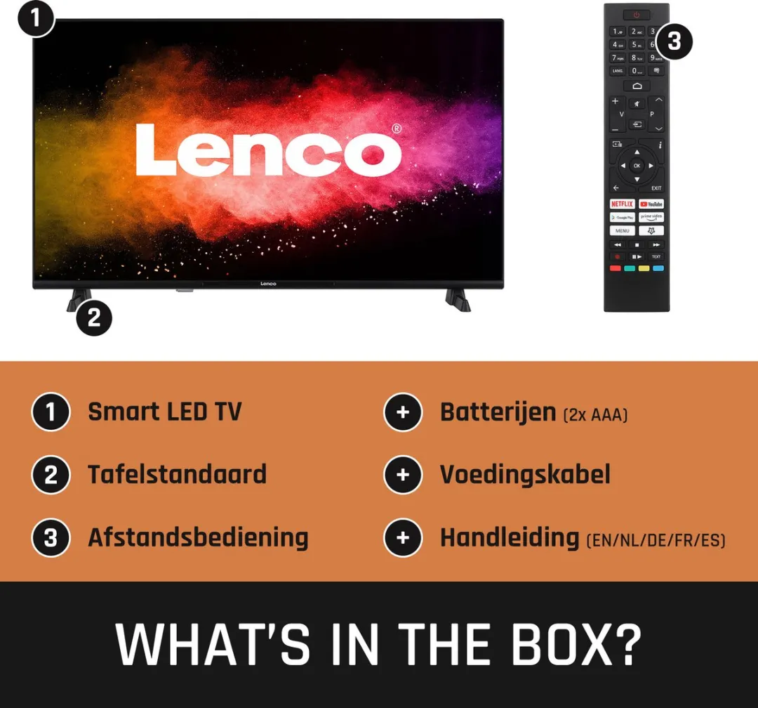 Lenco LED-4044BK Smart TV 40 inch Full HD - Zwart
