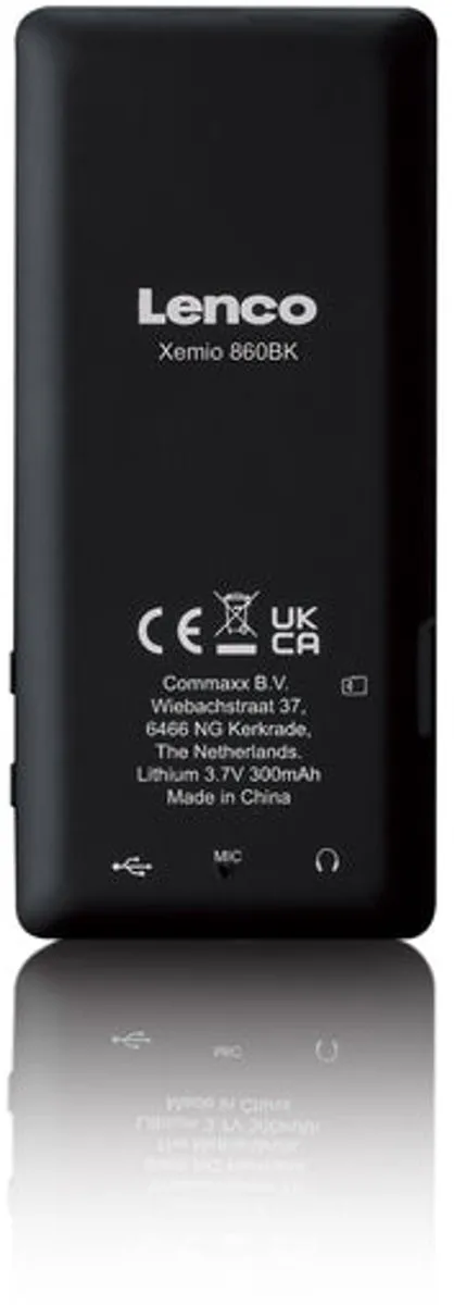 Lenco Xemio-860BK MP3/MP4-speler - 8GB - Zwart