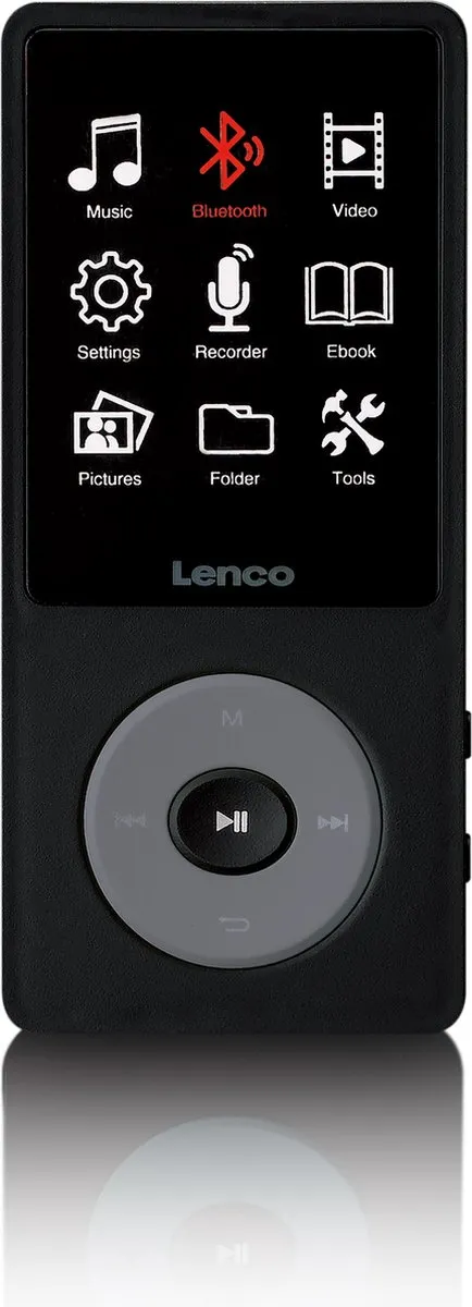 Lenco Xemio-860BK MP3/MP4-speler - 8GB - Zwart