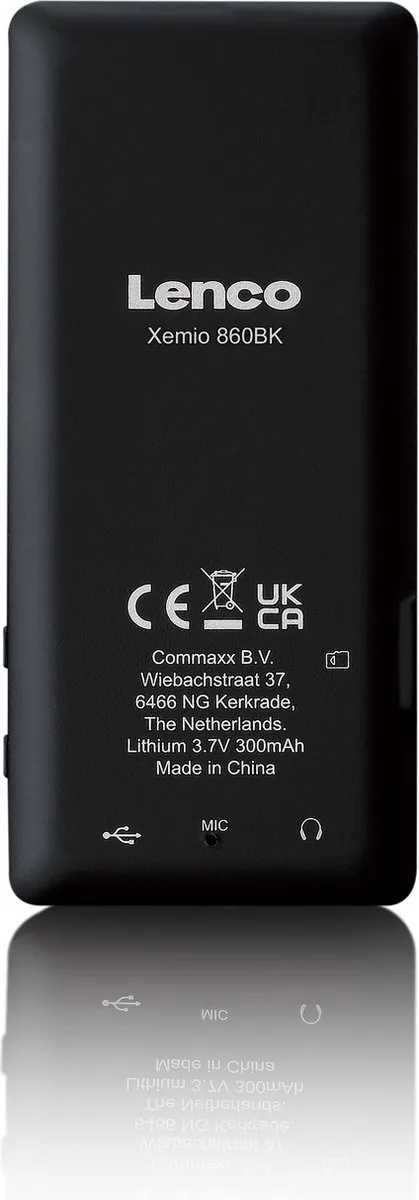 Lenco Xemio-860BK MP3/MP4-speler - 8GB - Zwart