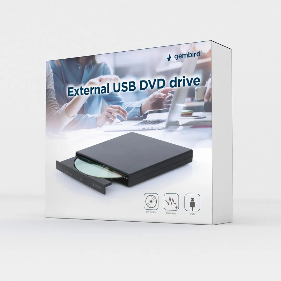 Gembird DVD-USB-04 Externe USB DVD Drive - Zwart