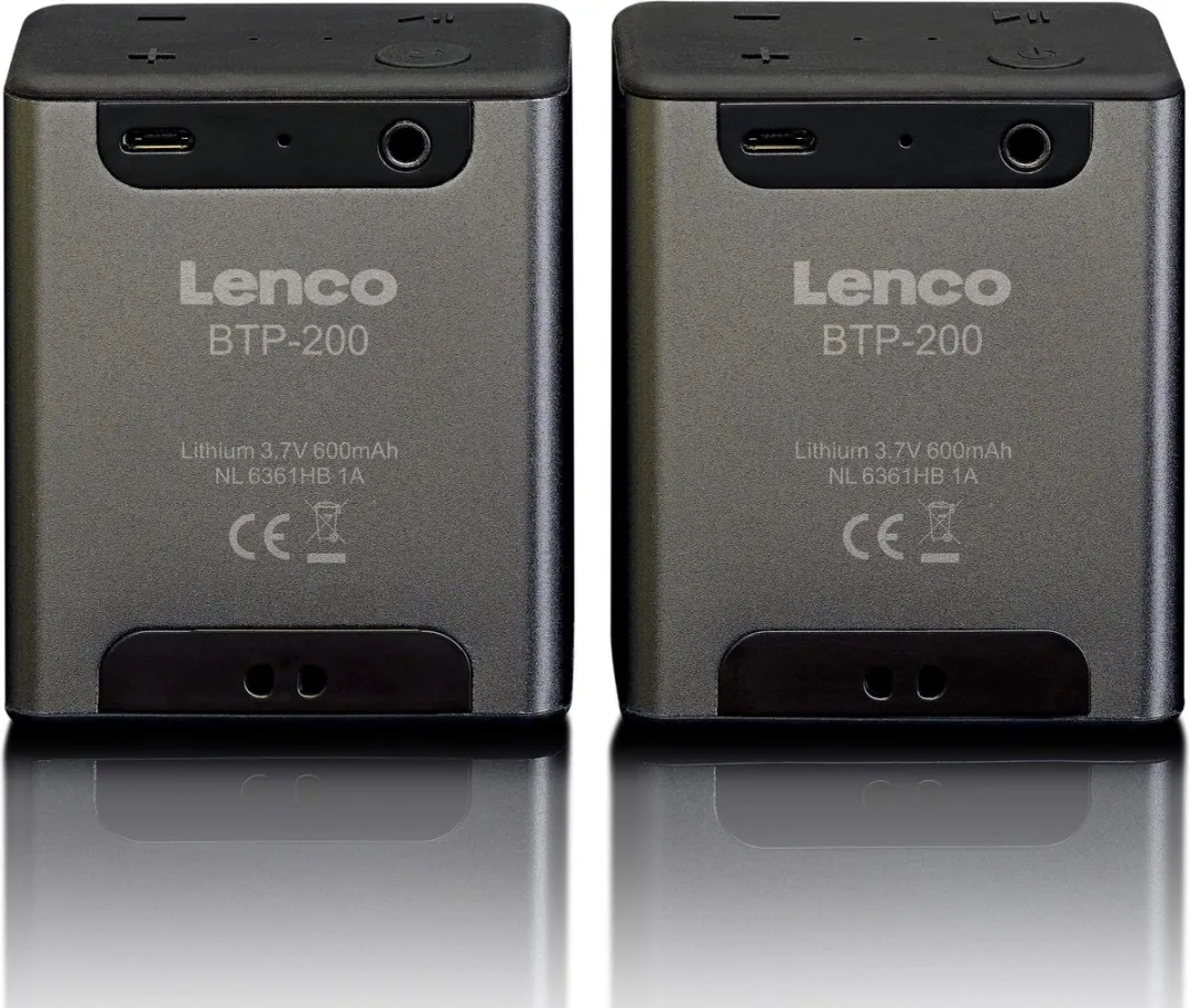 Lenco BTP-200BK Bluetooth Speaker - 5W - 8 uur - Zwart