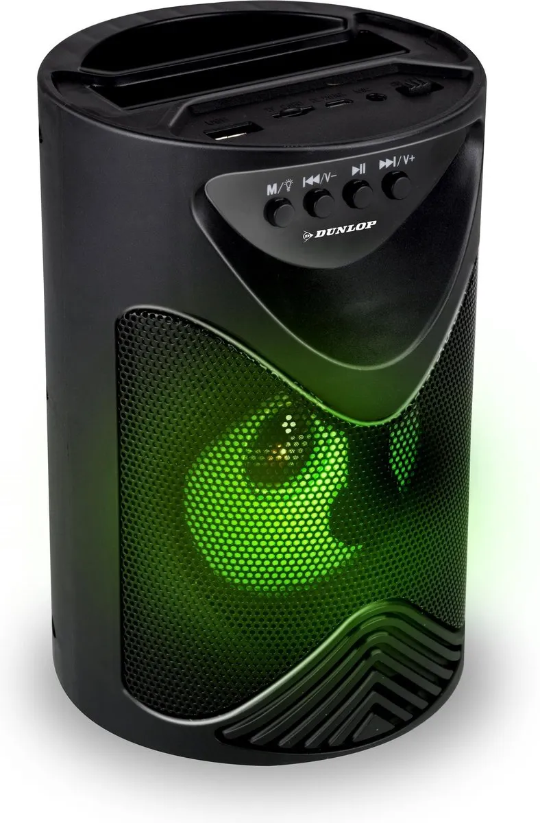 Dunlop TWS Draadloze Bluetooth Speaker 15W - Zwart