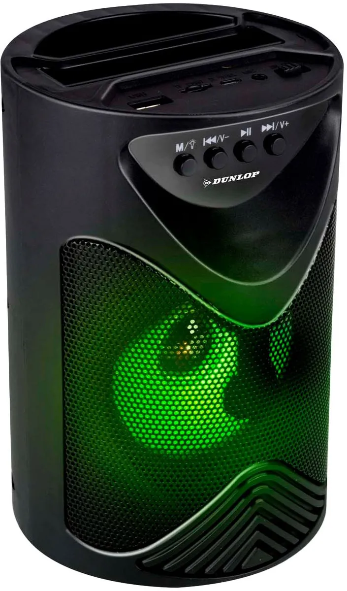 Dunlop TWS Draadloze Bluetooth Speaker 15W - Zwart
