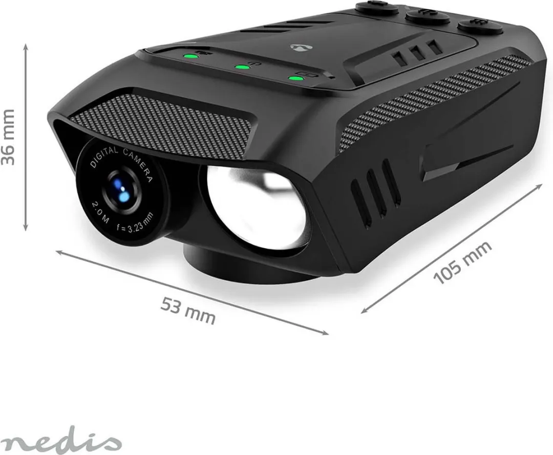 Nedis Fietscamera CCAM100BK 2MP - 1080p - 70° - Zwart
