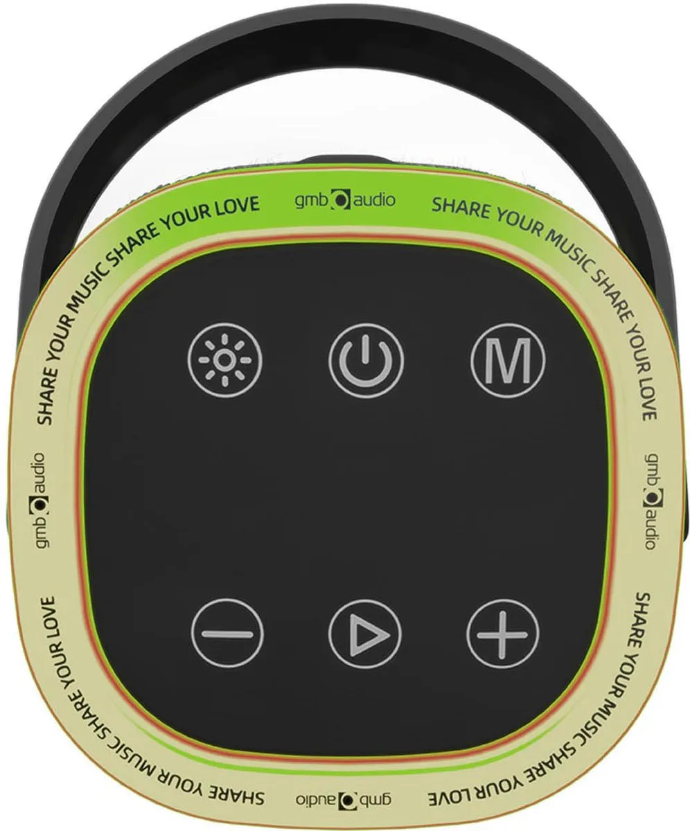 Gembird BT LED Speaker Black - Bluetooth Feestspeaker 10W