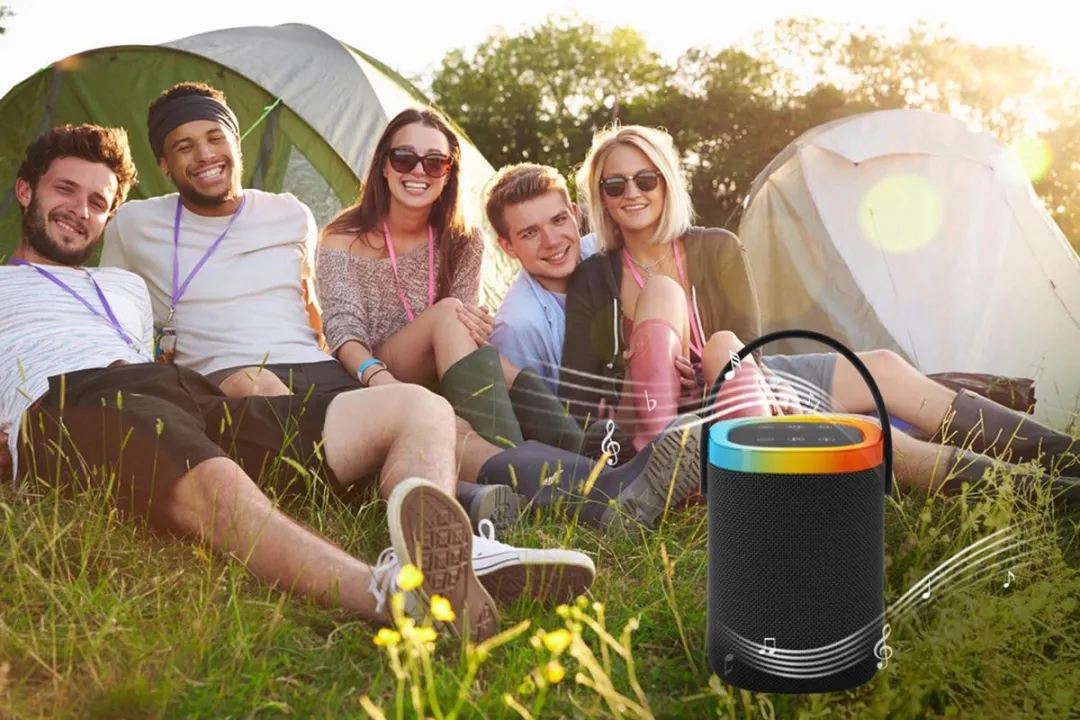 Gembird BT LED Speaker Black - Bluetooth Feestspeaker 10W