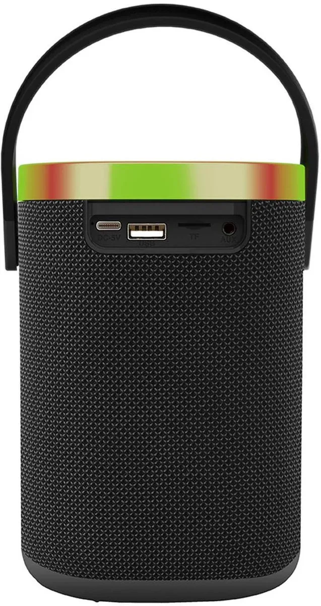 Gembird BT LED Speaker Black - Bluetooth Feestspeaker 10W