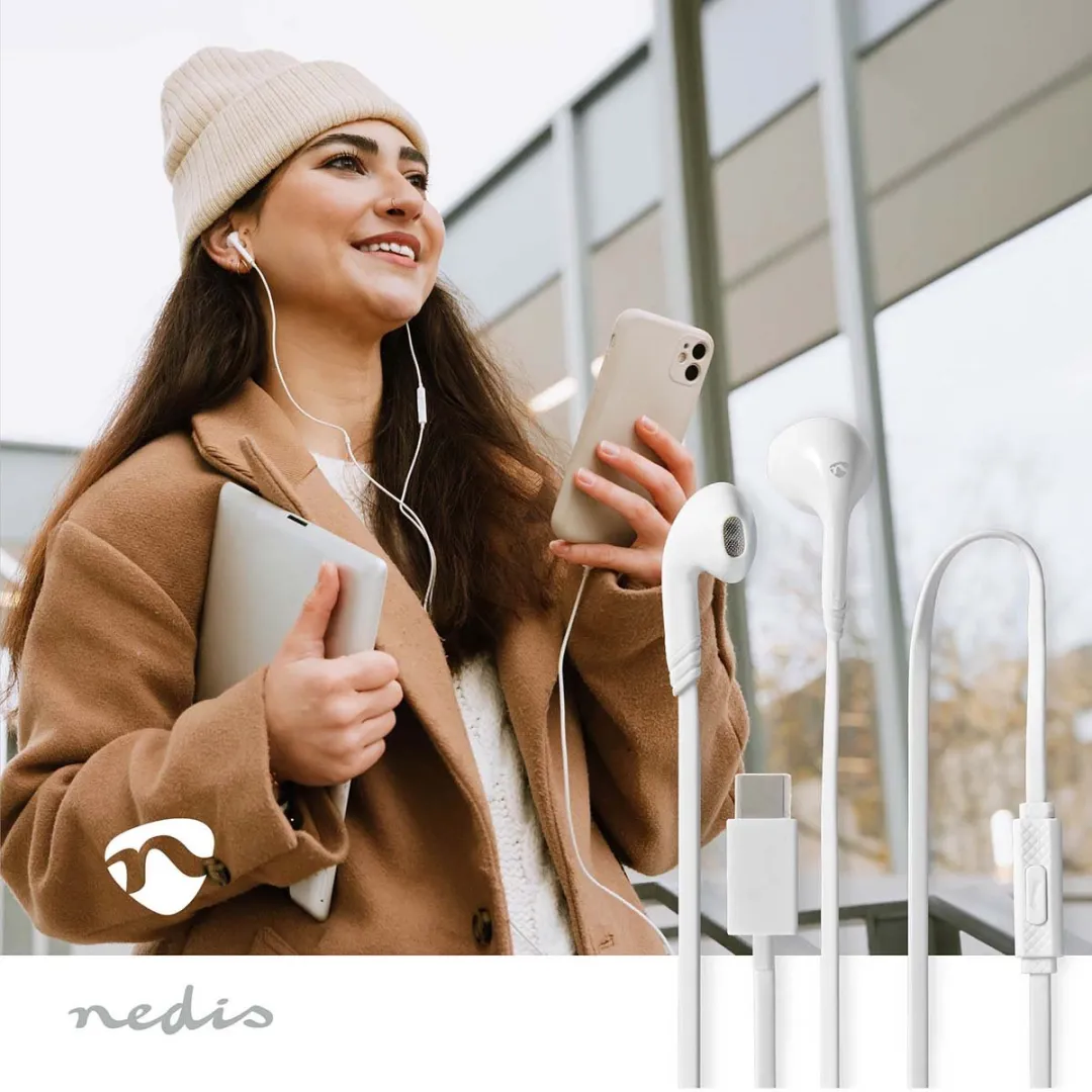 Nedis HPWD4024WT USB-C Koptelefoon - Wit