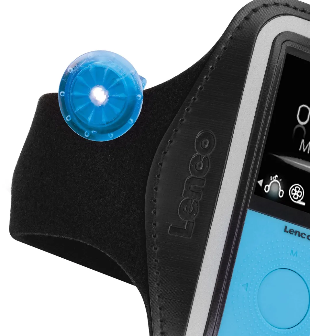 Lenco PODO-153BU MP3-Speler Stappenteller - 4GB - Blauw-Zwart