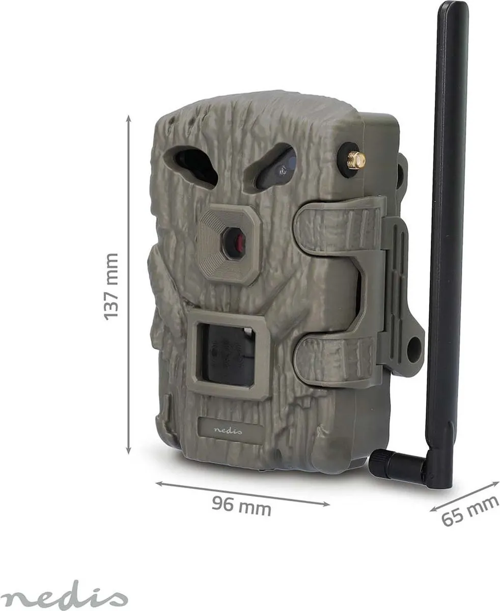 Nedis Wildcamera WCAM460GN 4G Full HD - 30MP - No Glow IR - Groen