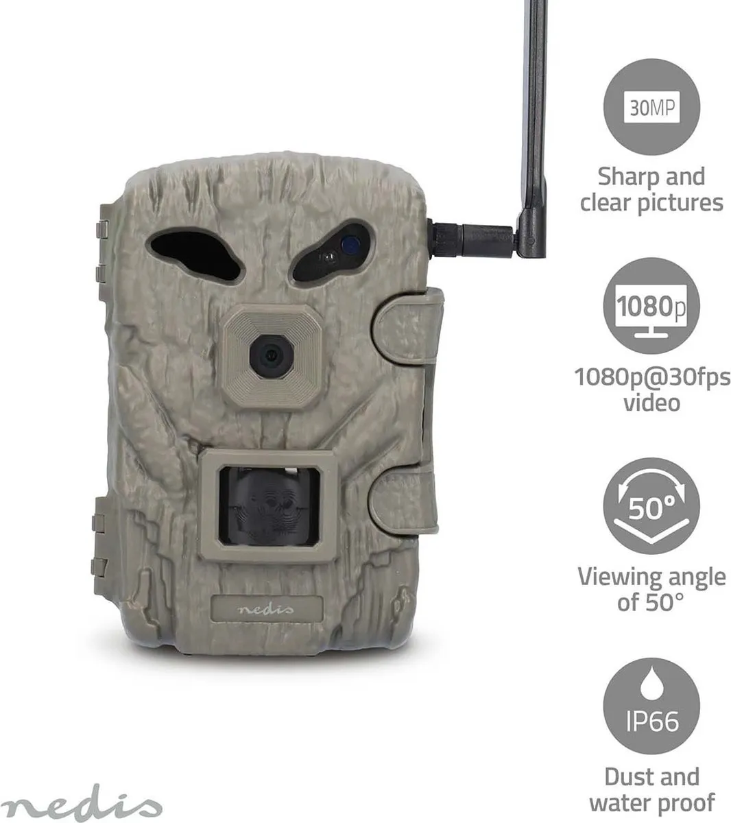 Nedis Wildcamera WCAM460GN 4G Full HD