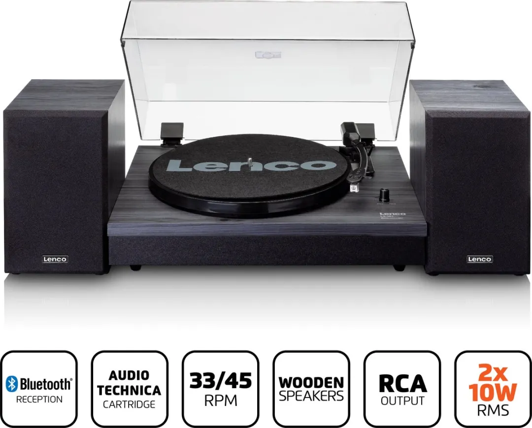 Lenco LS-301BK Platenspeler - Bluetooth - Zwart
