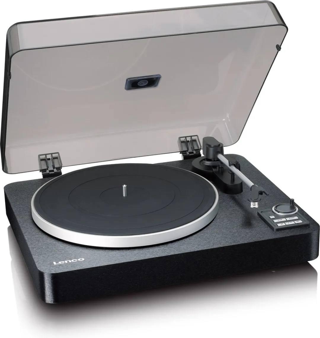 Lenco Platenspeler - Volledig automatische Platenspeler - Bluetooth en Voorversterker - LBTA-165BK - Zwart