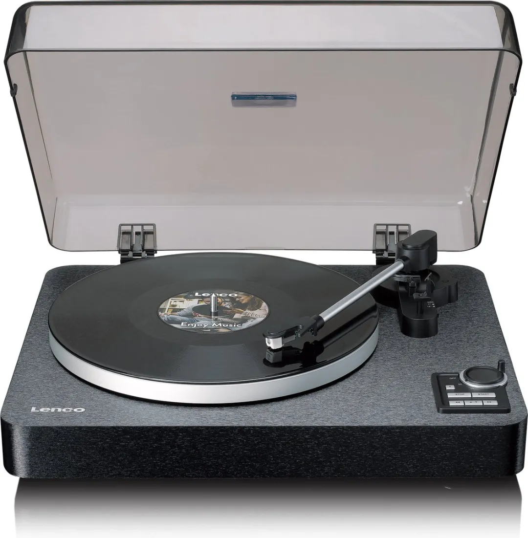 Lenco Platenspeler - Volledig automatische Platenspeler - Bluetooth en Voorversterker - LBTA-165BK - Zwart