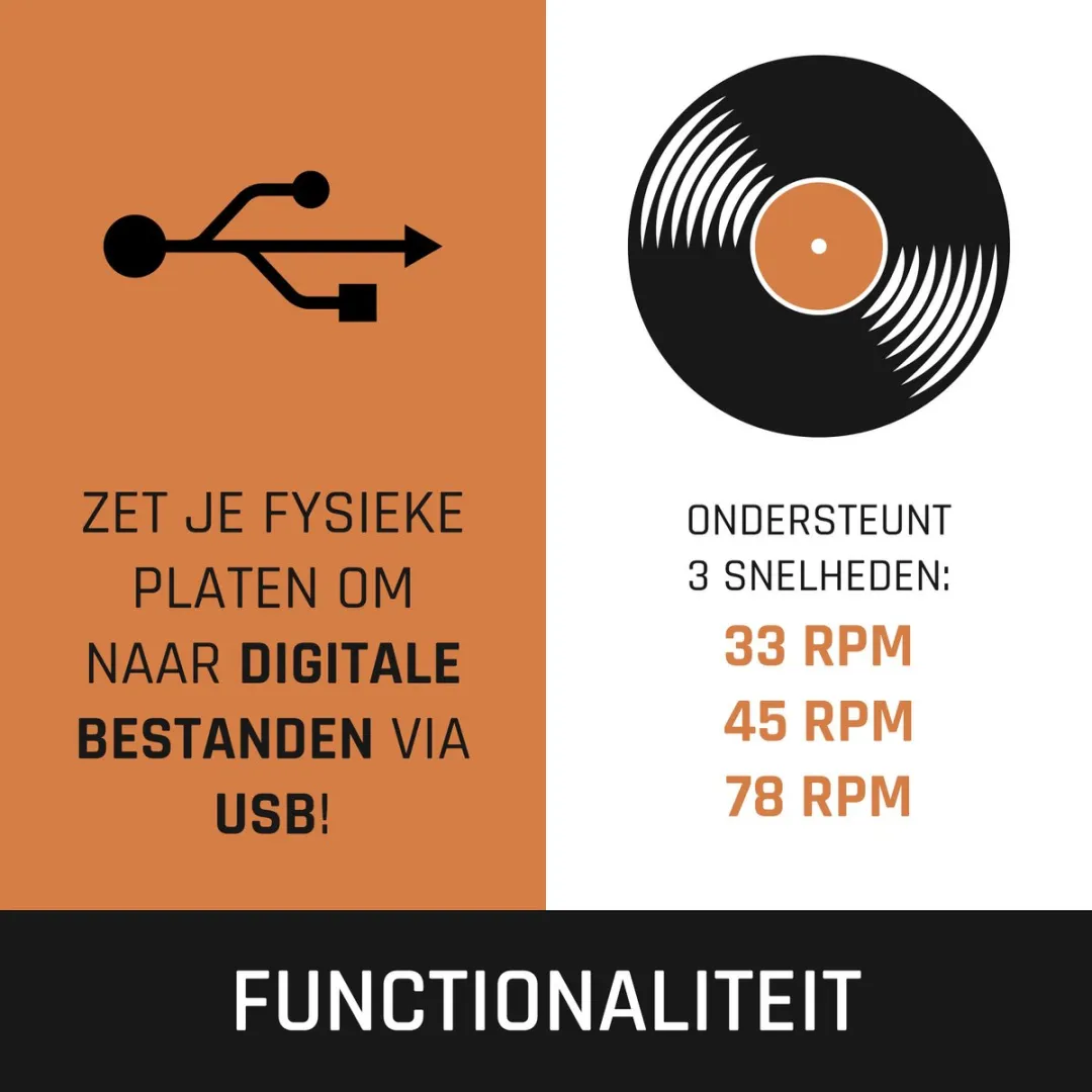 Lenco LS-55WA Platenspeler - Bluetooth - Hout