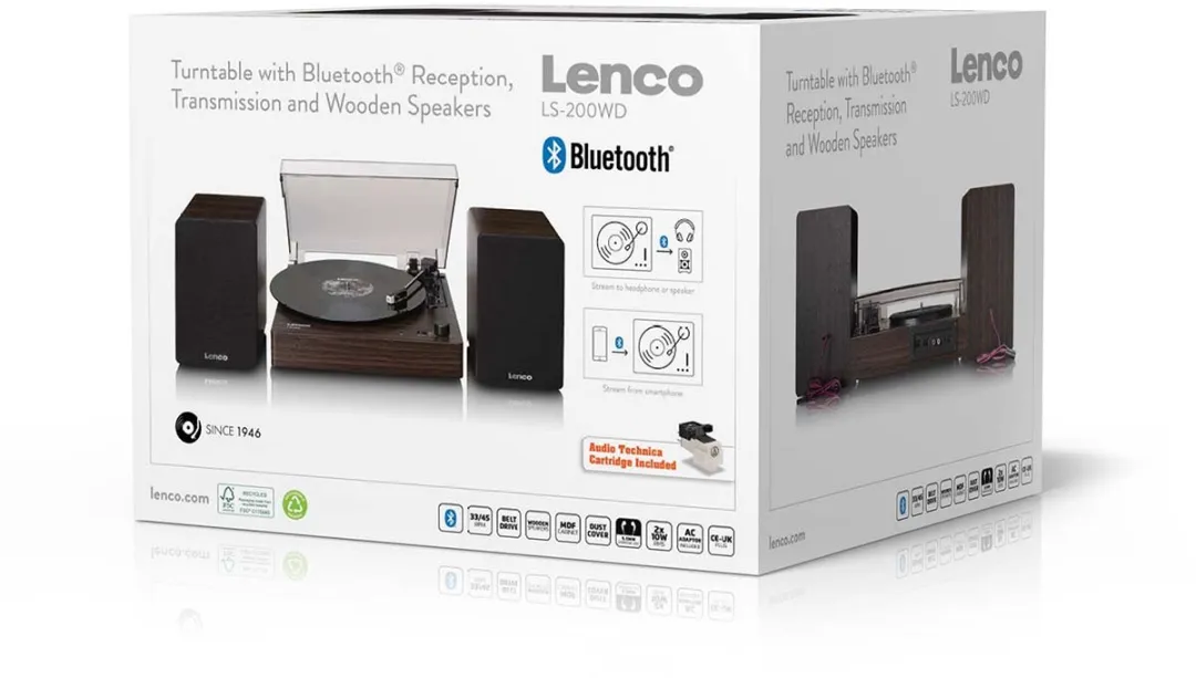Lenco LS-200WD Platenspeler - Bluetooth - Hout