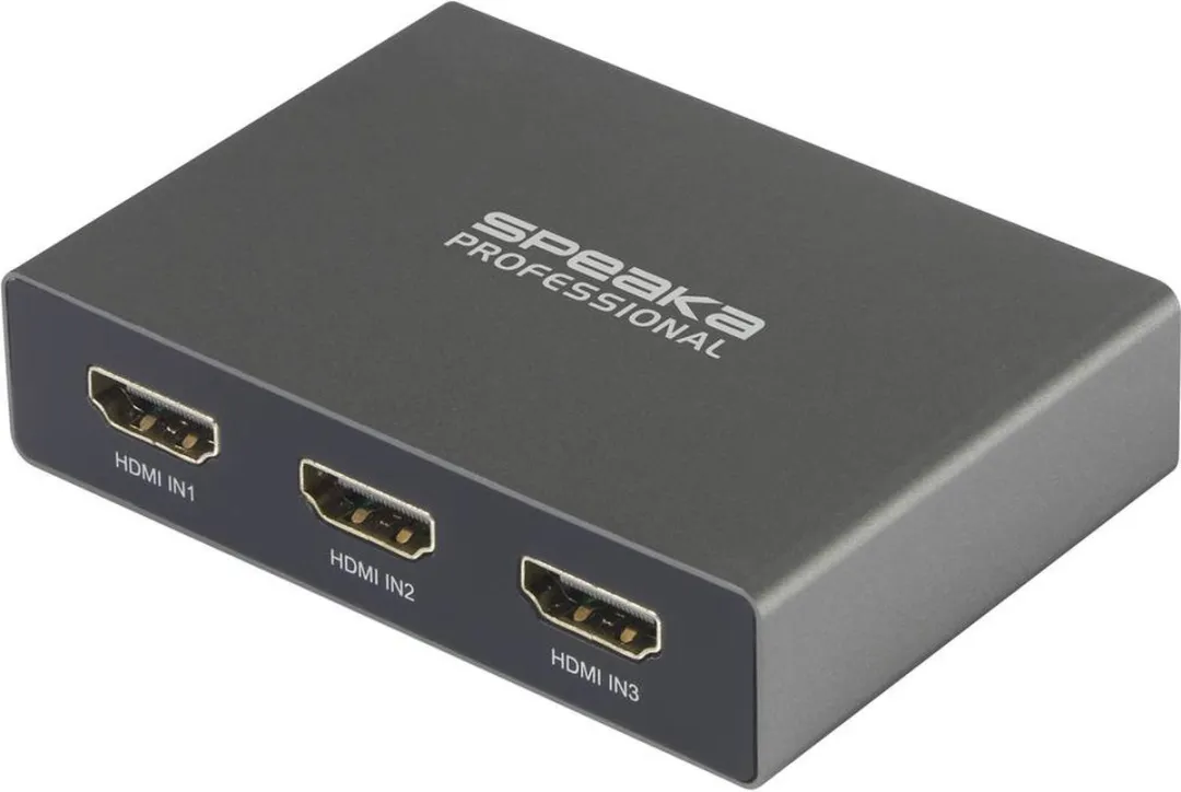 SpeaKa Professional SP-HDS-210 HDMI-switch 3 poorten - Grijs