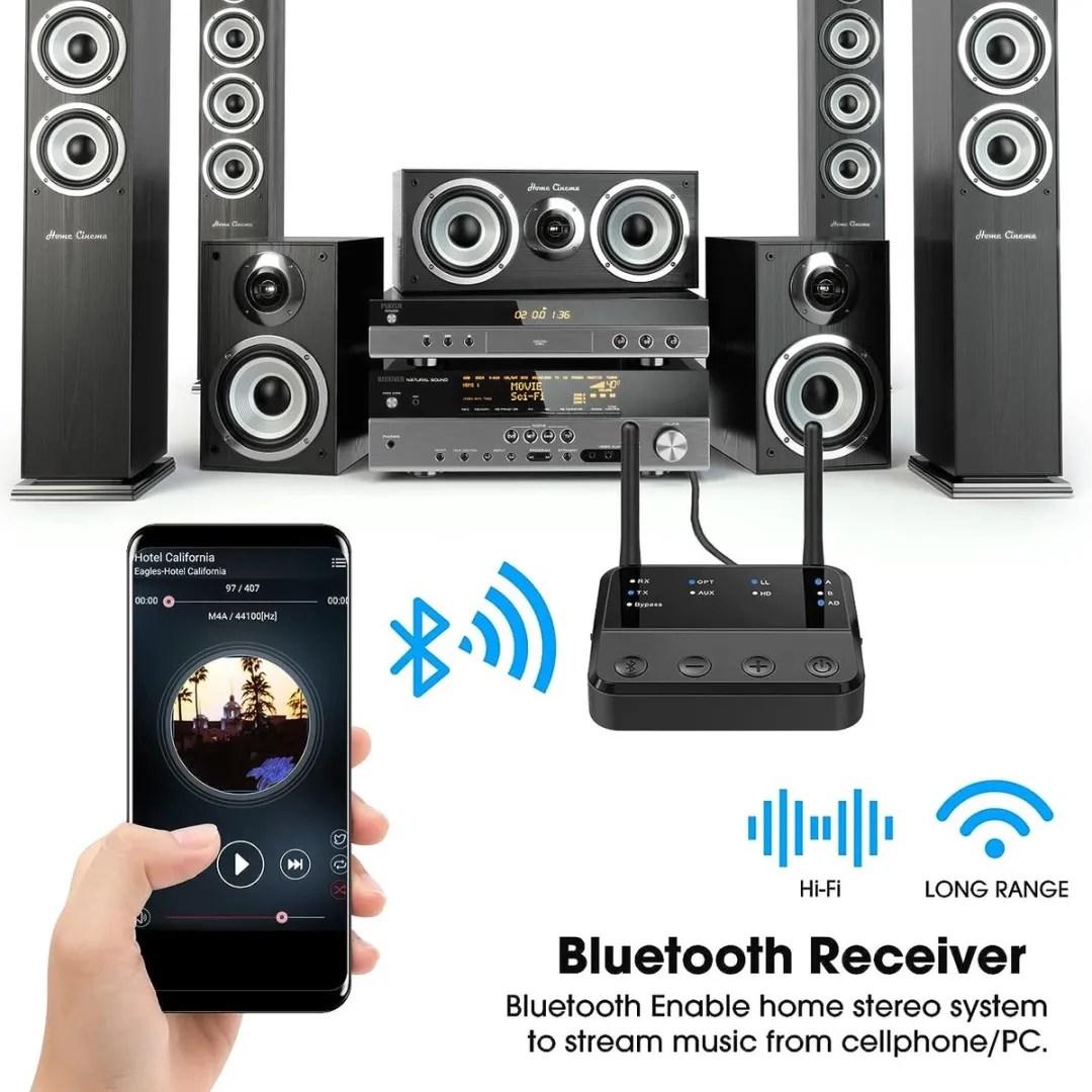 NÖRDIC BT18 Bluetooth Ontvanger/Zender - Zwart