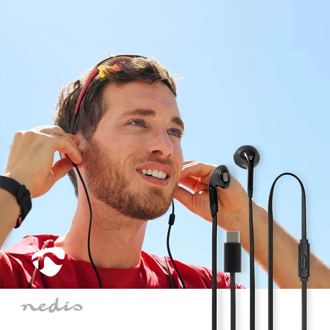 Nedis HPWD4024BK USB-C Koptelefoon - Zwart