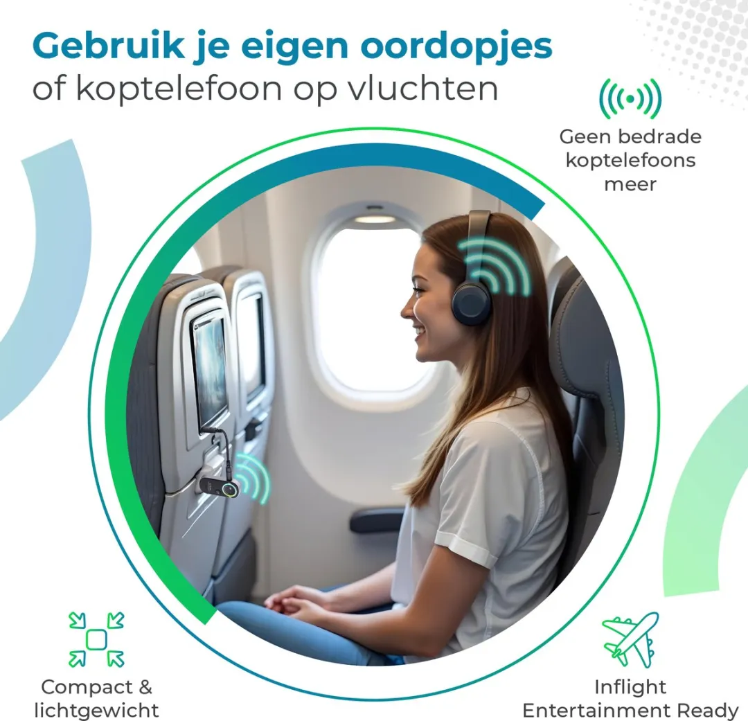 Caliber Airbuddy Pro PMR206BT Bluetooth Ontvanger & Zender - Zwart