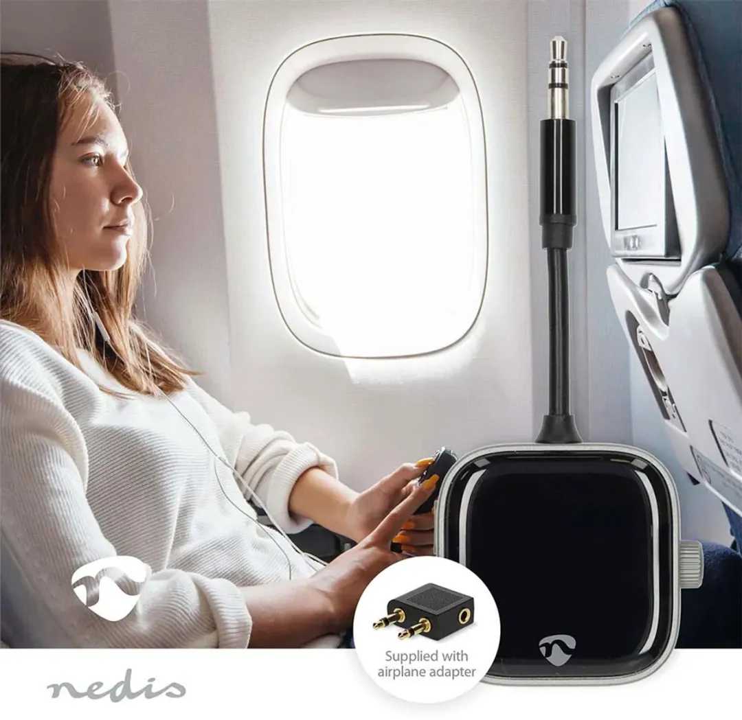 Nedis BTTC2550BK Bluetooth Zender/Ontvanger - 3.5mm - Zwart