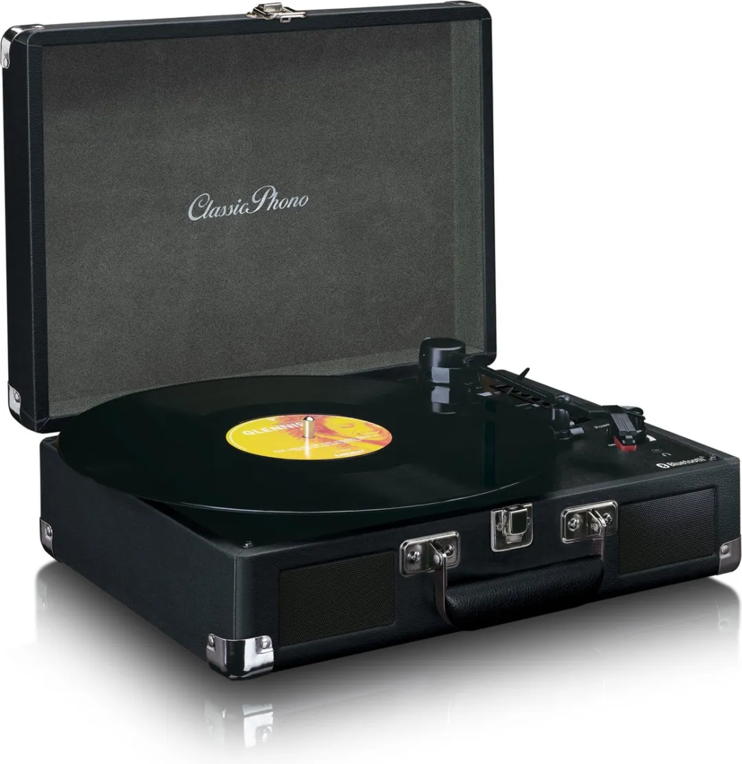 Lenco TT-115BK Classic Phono Platenspeler - Bluetooth - Zwart