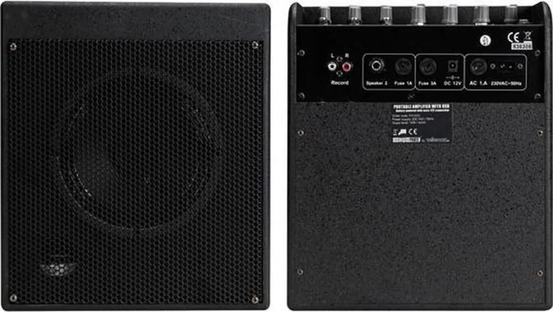 Velleman Echo PA100U Draagbare Versterker - 16W - Zwart