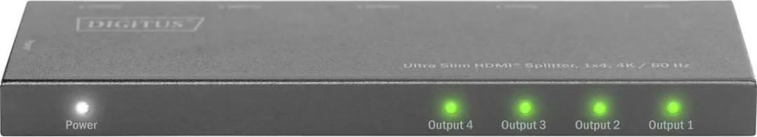 Digitus DS-45323 HDMI-splitter 1x4 4K/60Hz - Zwart