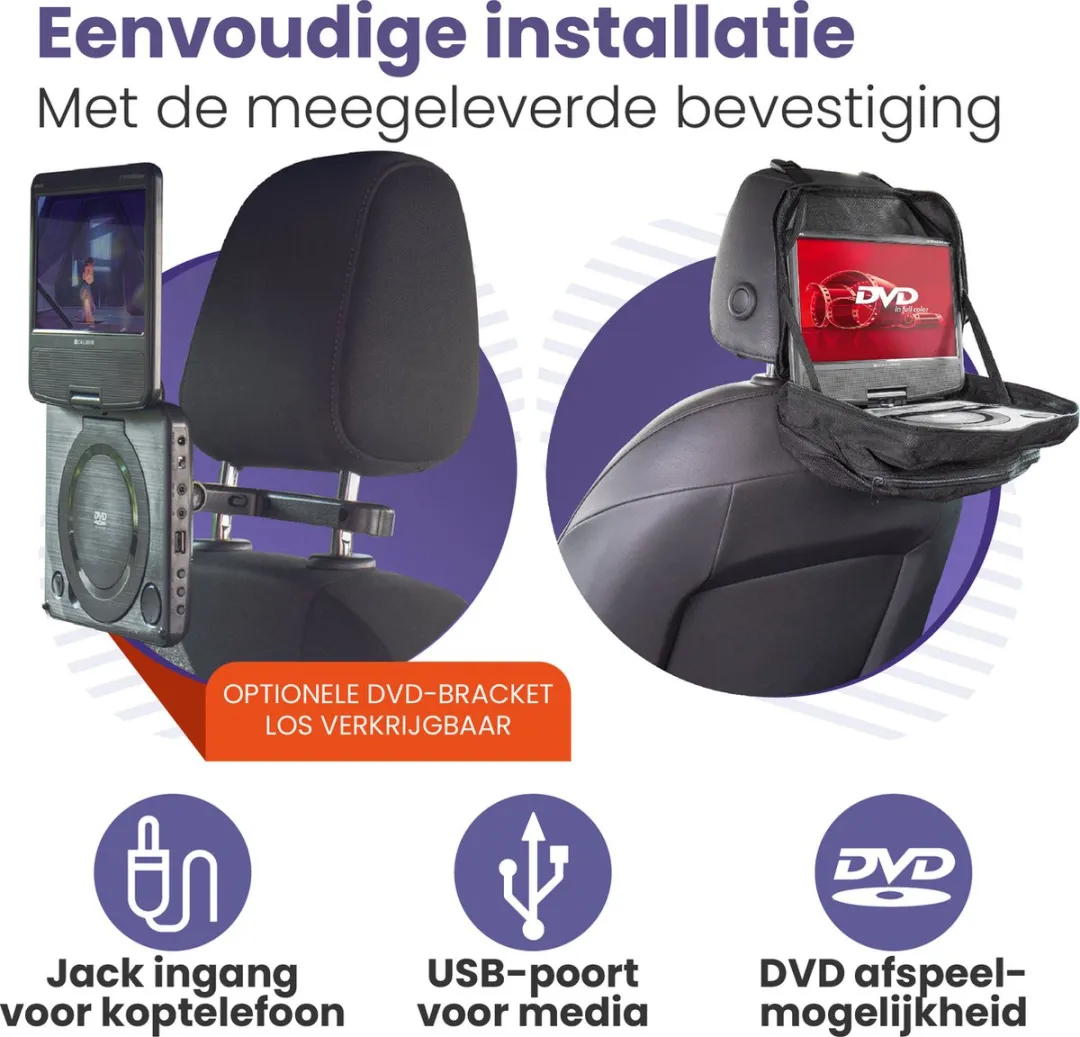 Caliber MPD107 Draagbare DVD-speler 7 Inch - Zwart