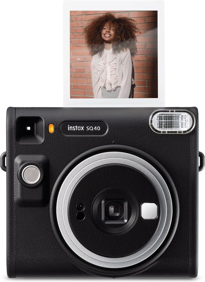 FUJIFILM instax SQUARE SQ40 Instant Camera - Zwart