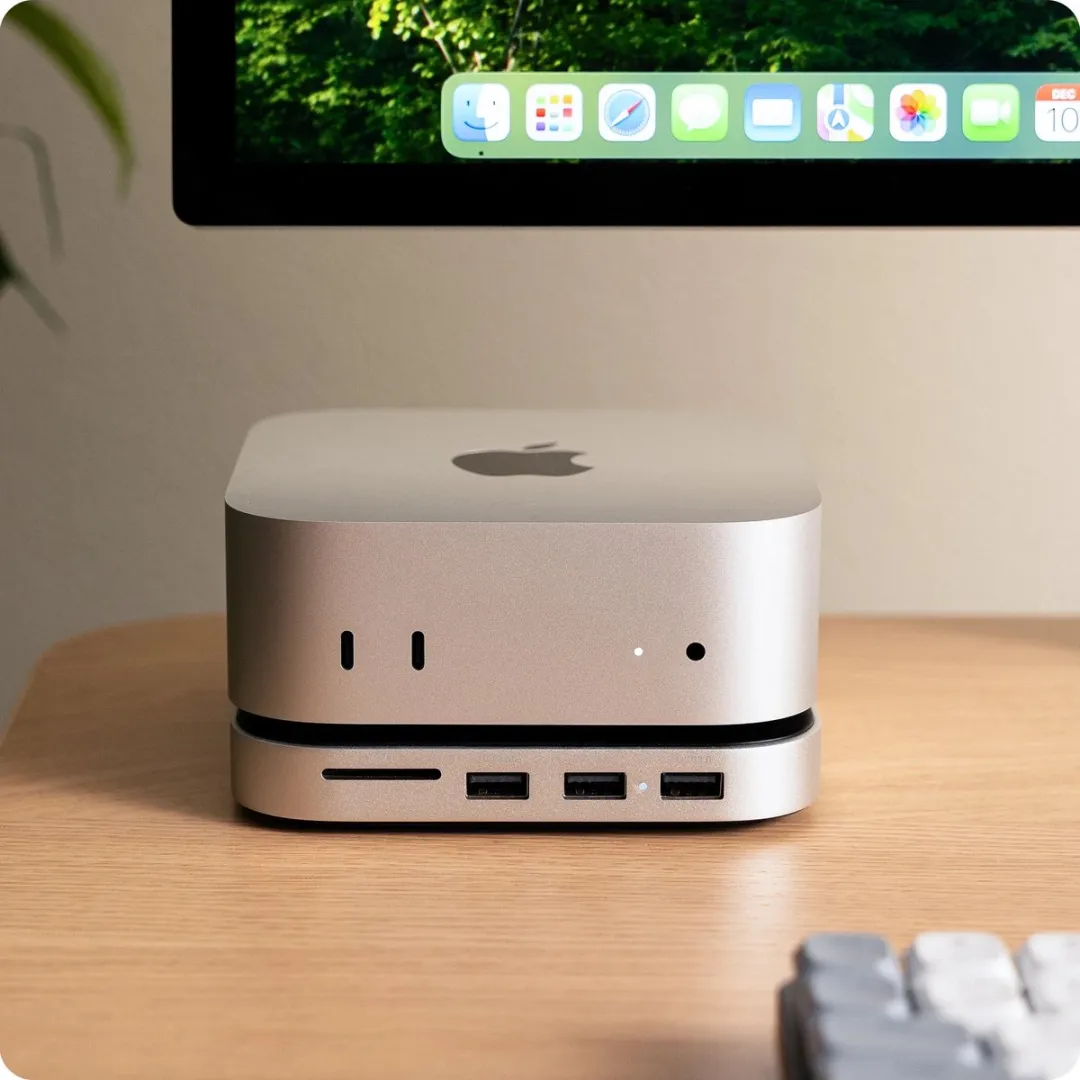 Satechi ST-GNMMES USB-C Stand/hub Mac mini M4 - Grijs