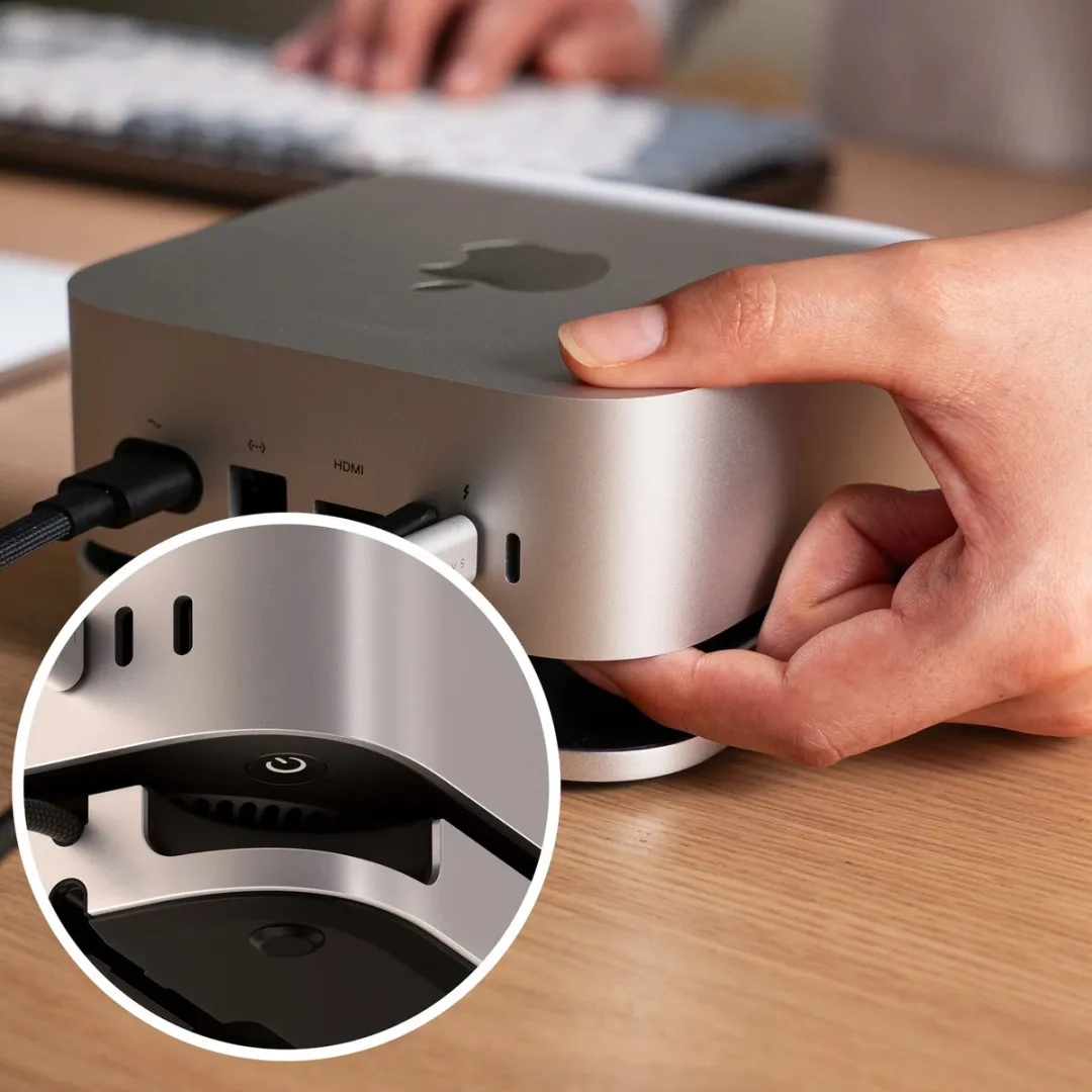 Satechi ST-GNMMES USB-C Stand/hub Mac mini M4 - Grijs