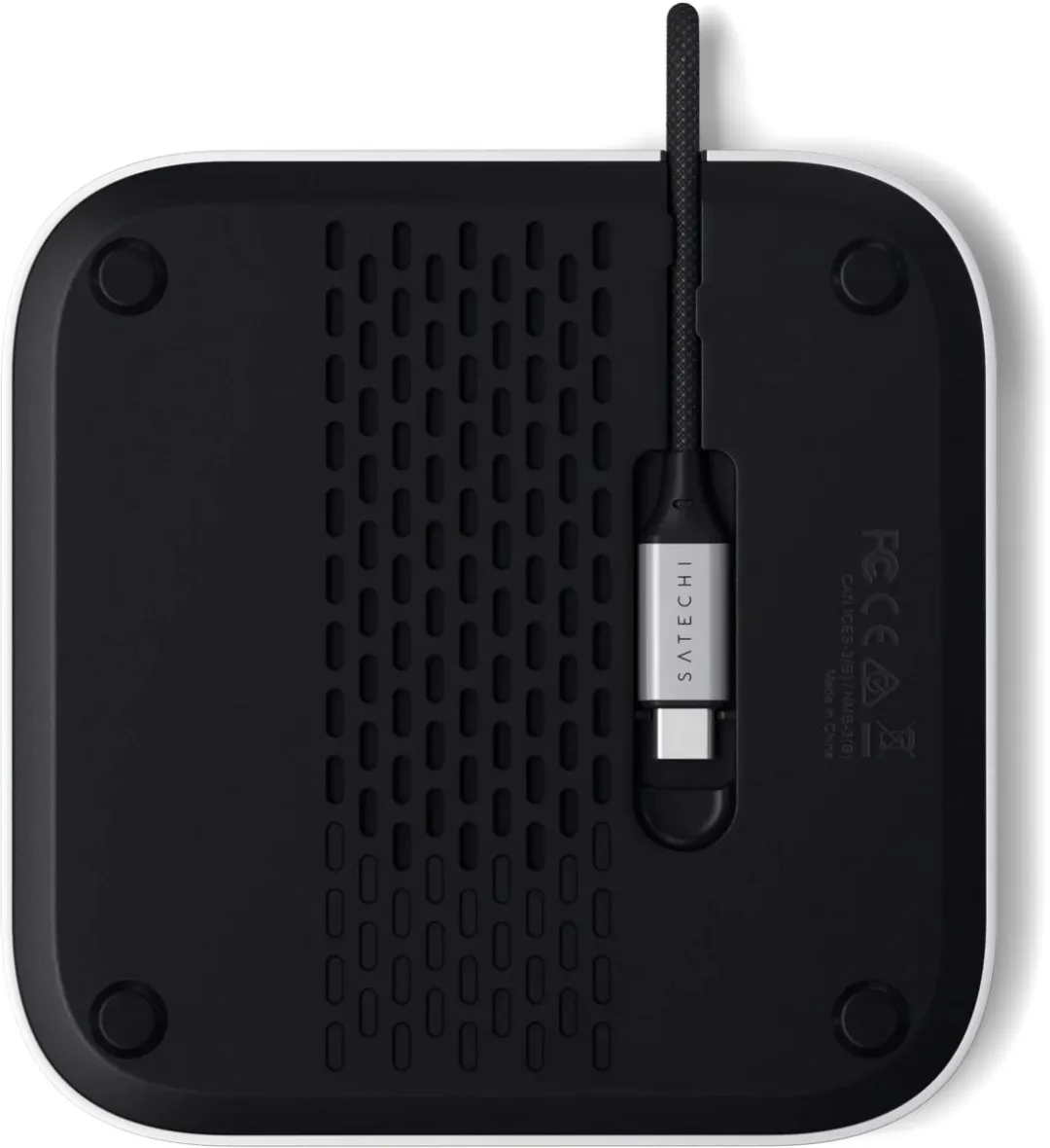 Satechi ST-GNMMES USB-C Stand/hub Mac mini M4 - Grijs - afbeelding 6 van 6