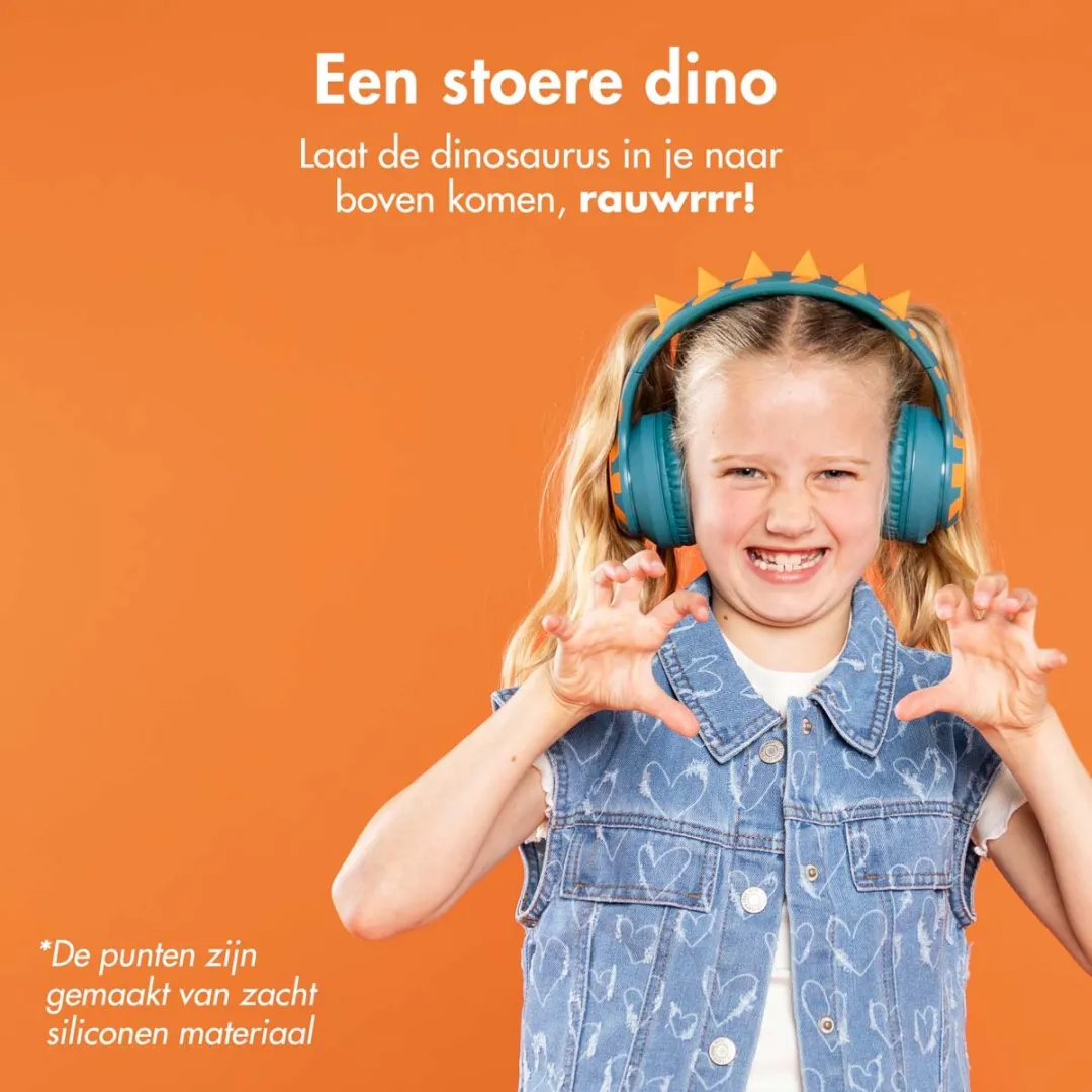Imoshion Kinder Koptelefoon Dino SH00074040 - Bluetooth - Oranje
