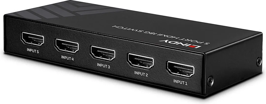 Lindy 5-poorts HDMI 18G Switch 38233 - Zwart - afbeelding 6 van 6