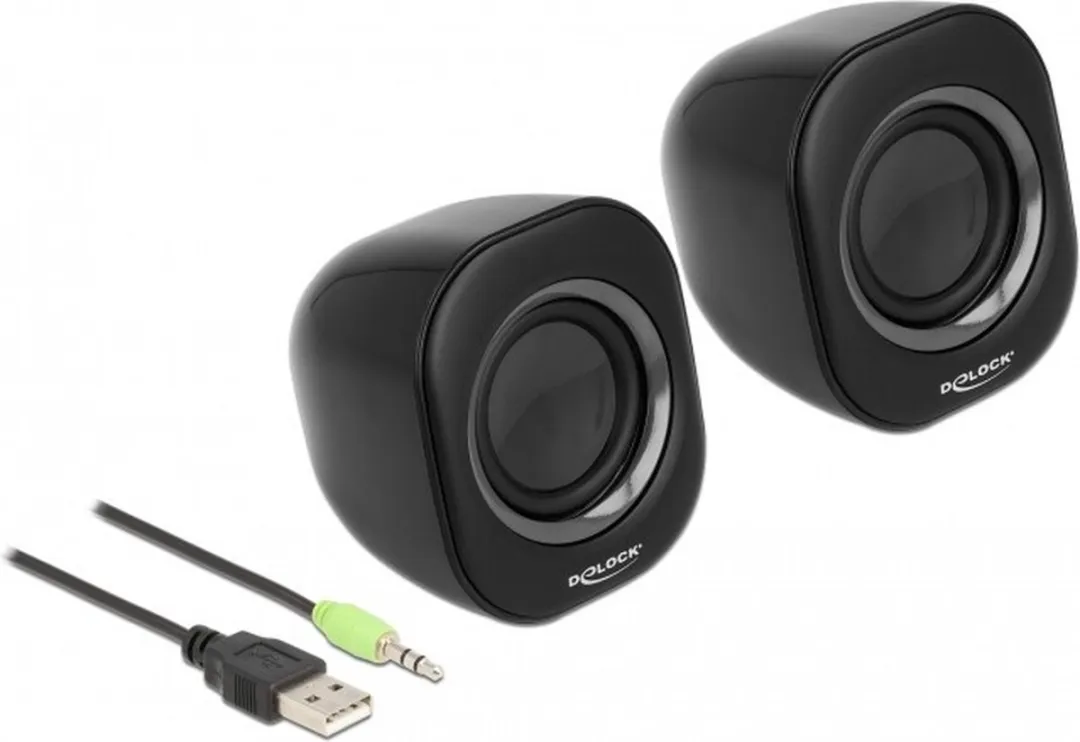 Delock Mini Stereo PC-luidspreker 2W