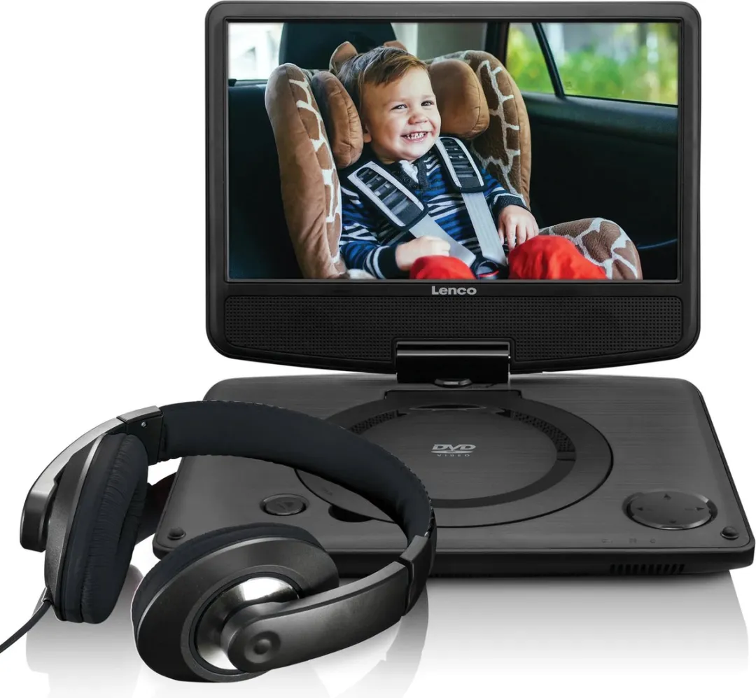 Lenco DVP-9331 Portable DVD-speler 9 inch - Zwart
