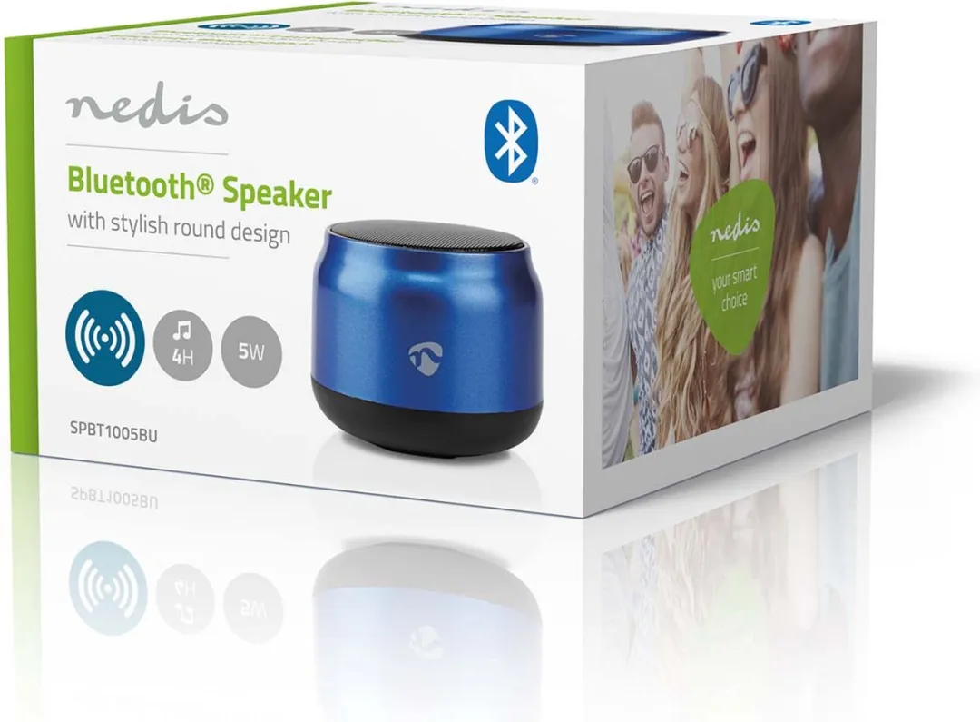 Nedis SPBT1005BU Bluetooth Speaker - Blauw