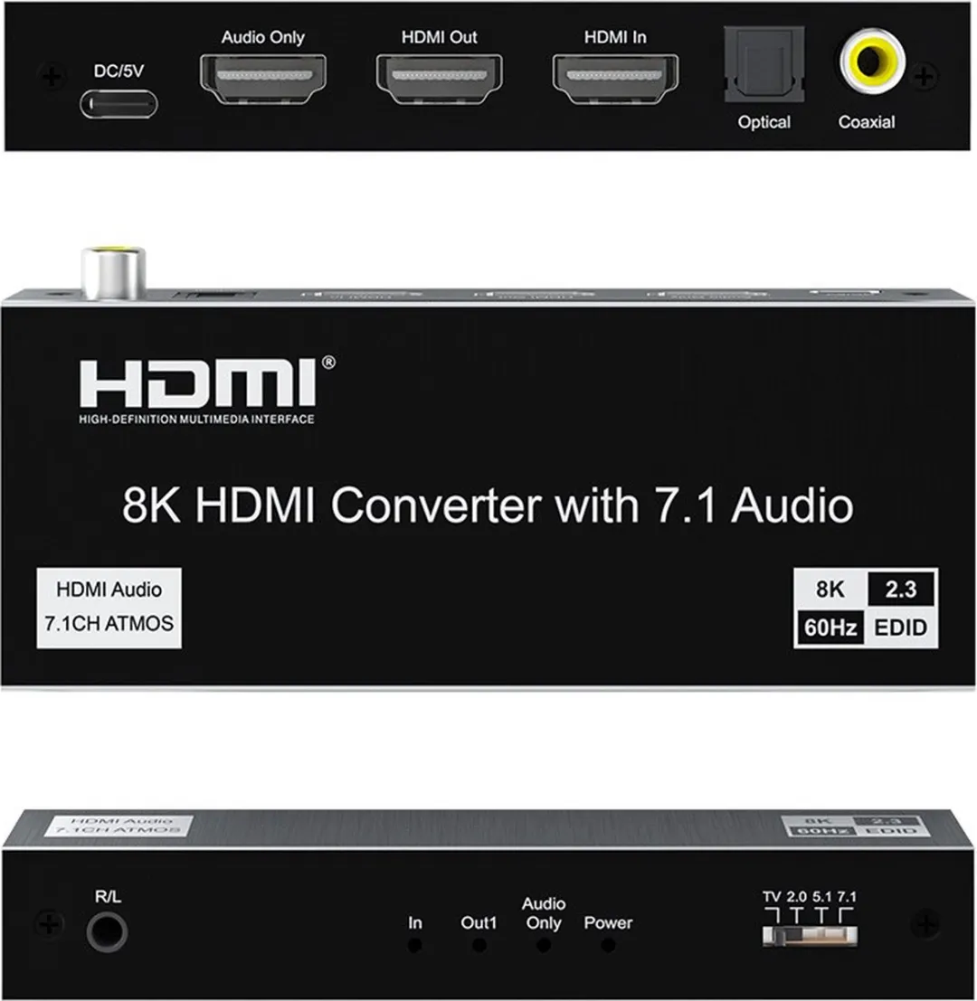 NÖRDIC SGM-255 HDMI Audio Extractor 8K60Hz