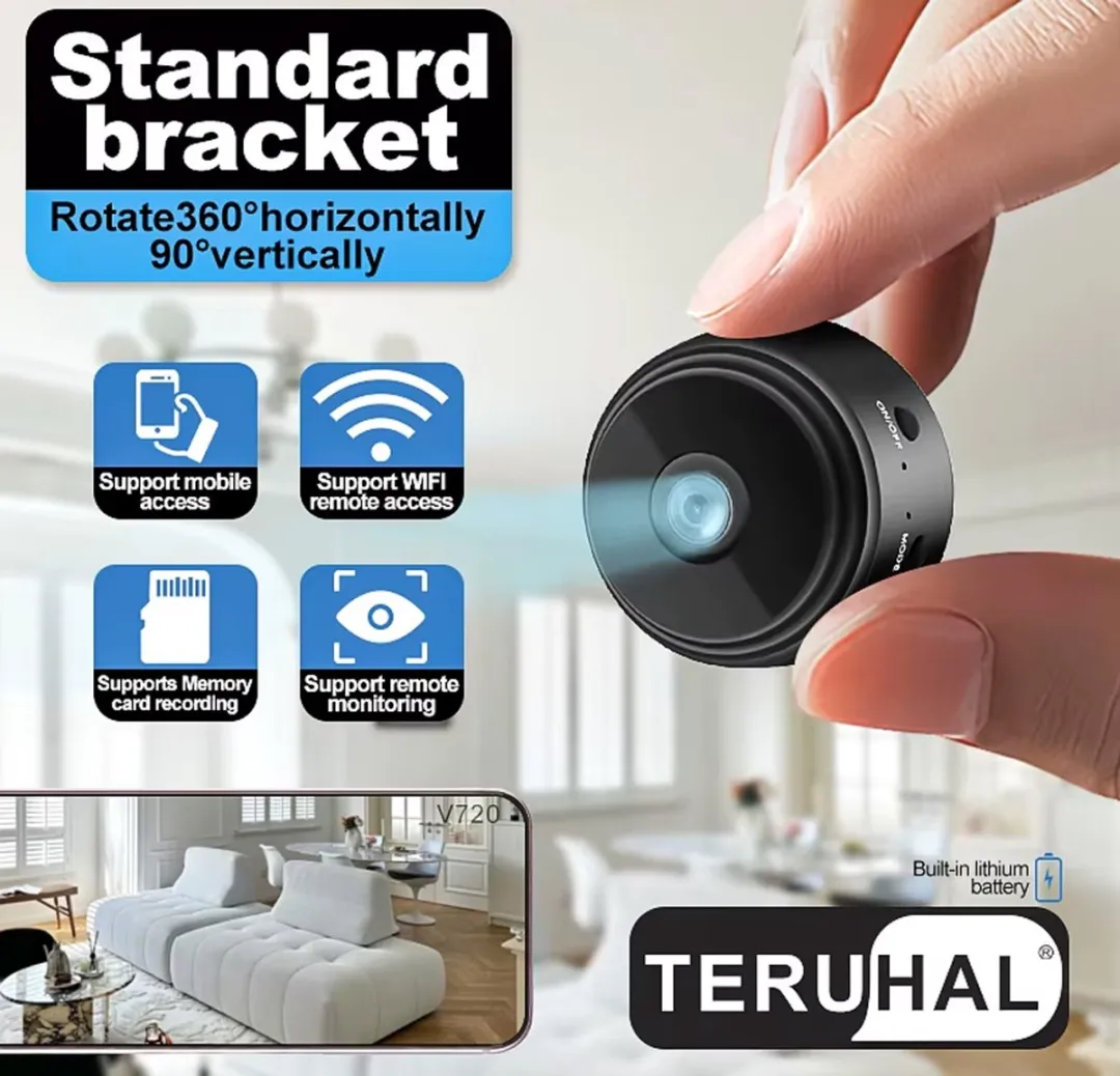 RedParrot Spy Cam Mini Camera - 2MP Zwart