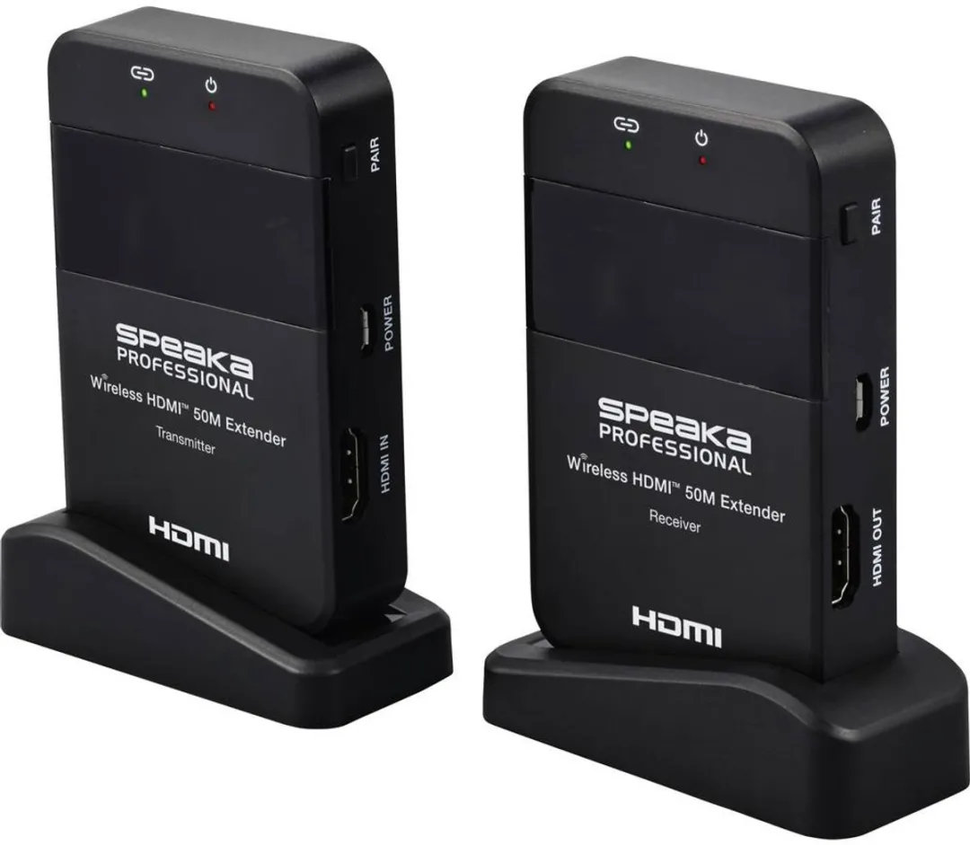 SpeaKa Professional SP-HDE-320 Draadloze HDMI-set 50m 5GHz 1080p