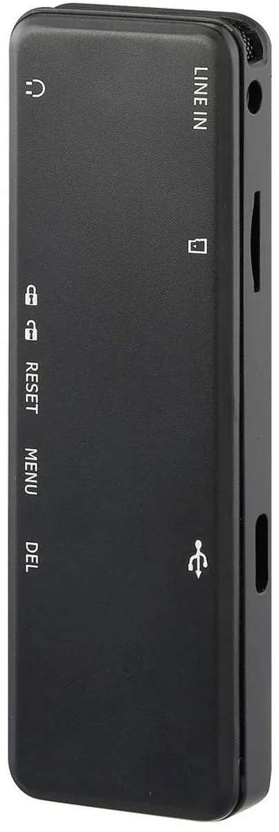 Renkforce RF-DVR-E36 Digitaal Dicteerapparaat - 25 uur - Zwart