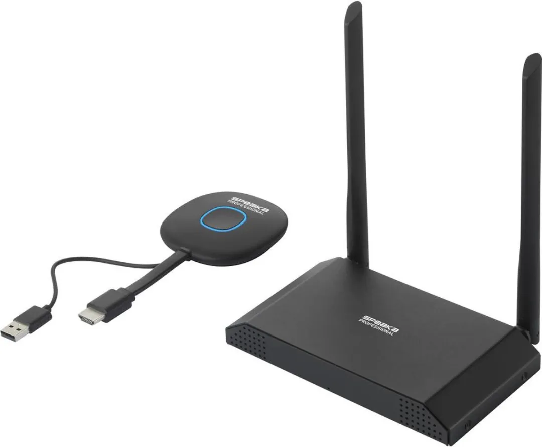 SpeaKa Professional SP-VShare SP-9370956 Draadloos 4K UHD Presentatiesysteem