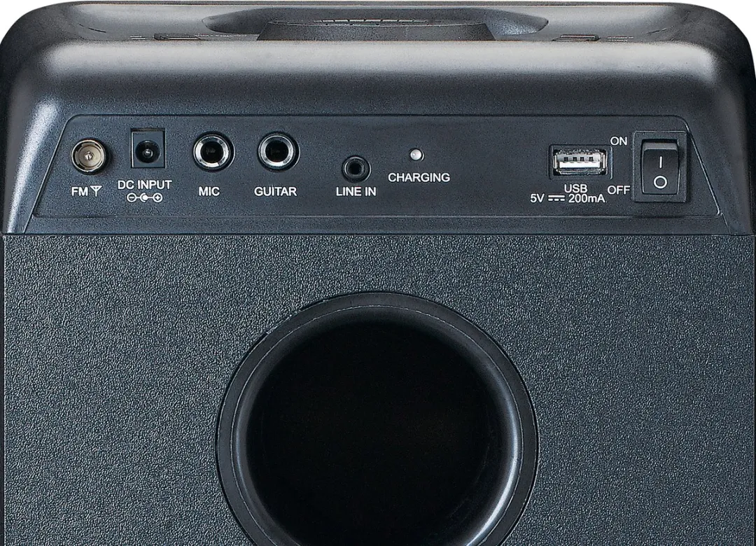 Lenco PA-200BK Bluetooth Party Speaker - 100W - Zwart - afbeelding 6 van 6