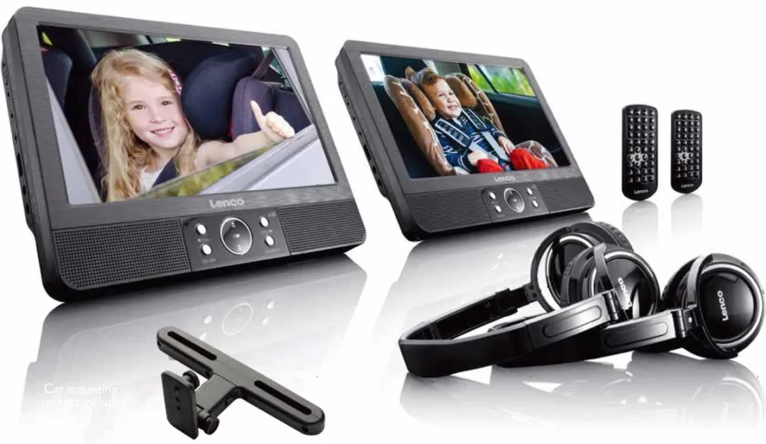 Lenco DVP-939 Portable DVD-speler 2x9"