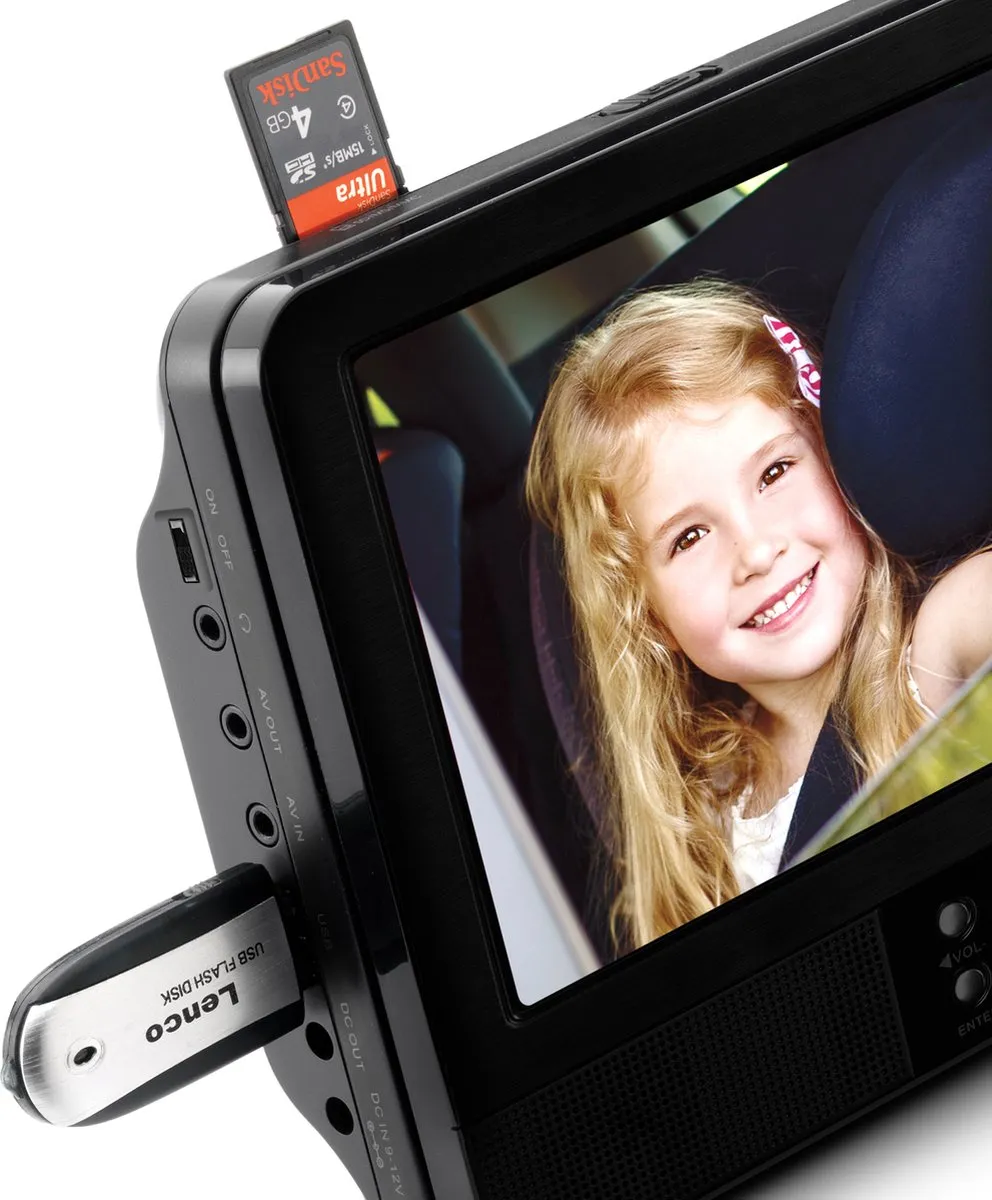 Lenco DVP-939 Portable DVD-speler 2x9" - Zwart